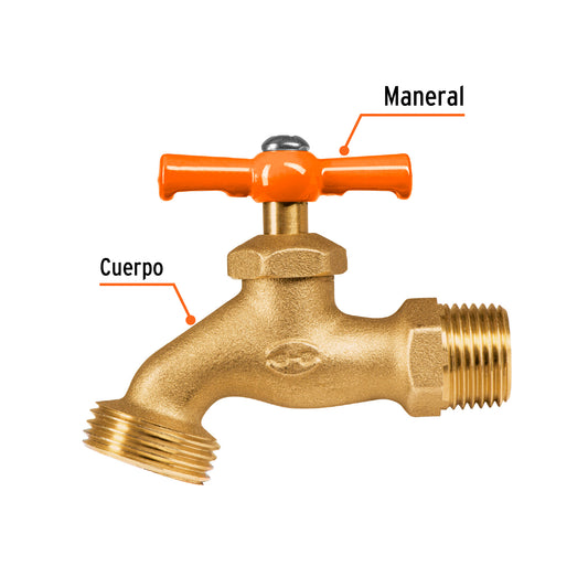 Llave de Nariz para Jardín  1/2" en Blíster