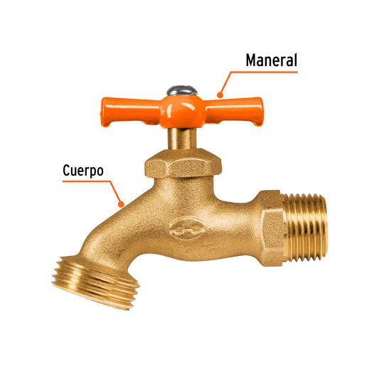 Llave de nariz para jardín, 1/2" a granel