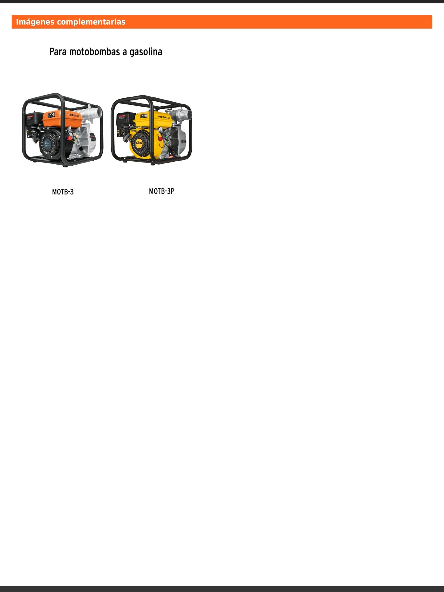 Kit de conector de descarga para motobomba MOTB 3