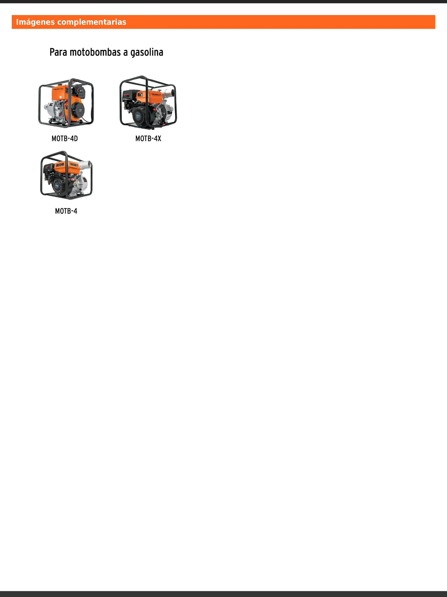 Kit de conector de descarga para motobomba MOTB 4