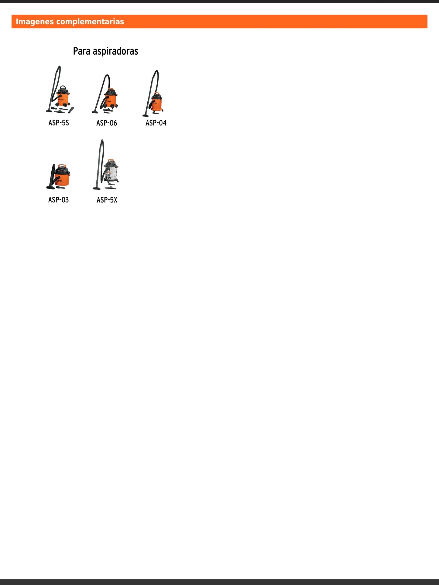 Manguera para aspiradoras de 3, 4, 5 y 6 gal