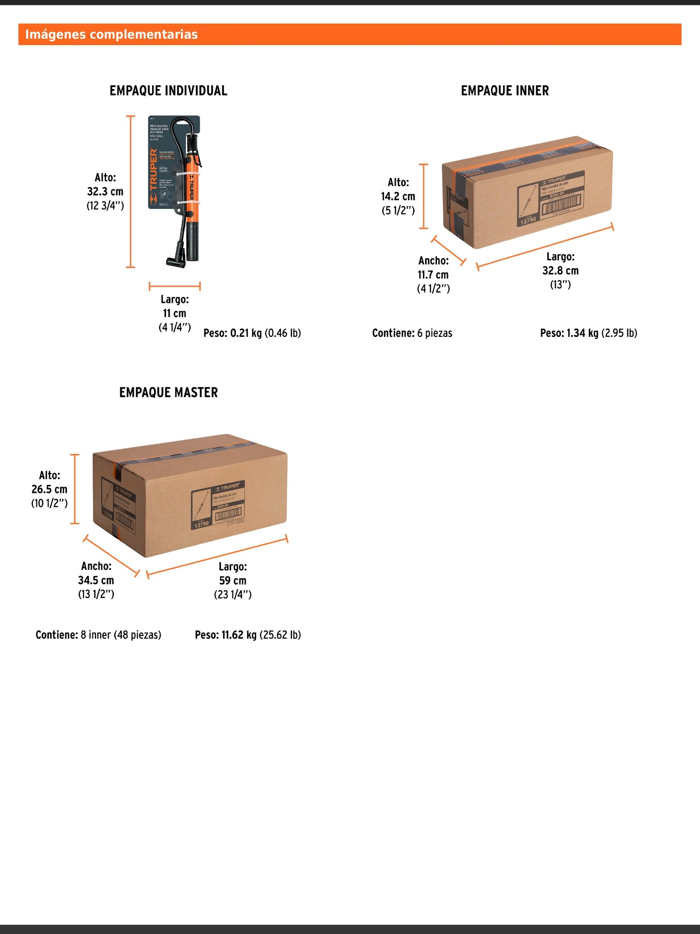 Mini bomba manual para bicicleta de aluminio con base de pedal