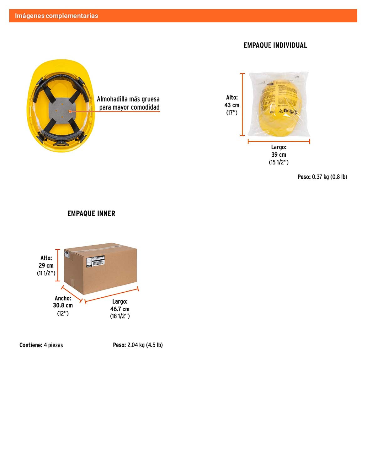 Casco de Seguridad Ajuste de Matraca Amarillo