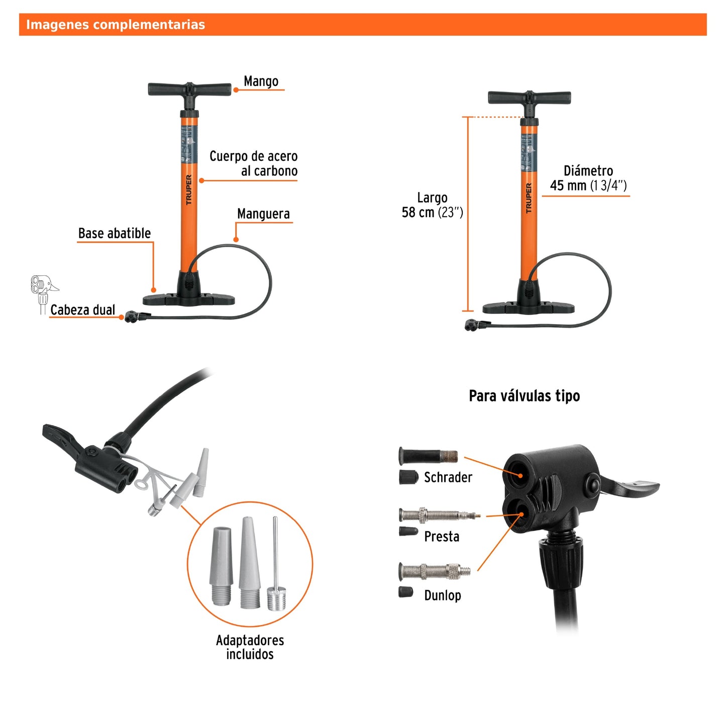 Bomba manual para inflar