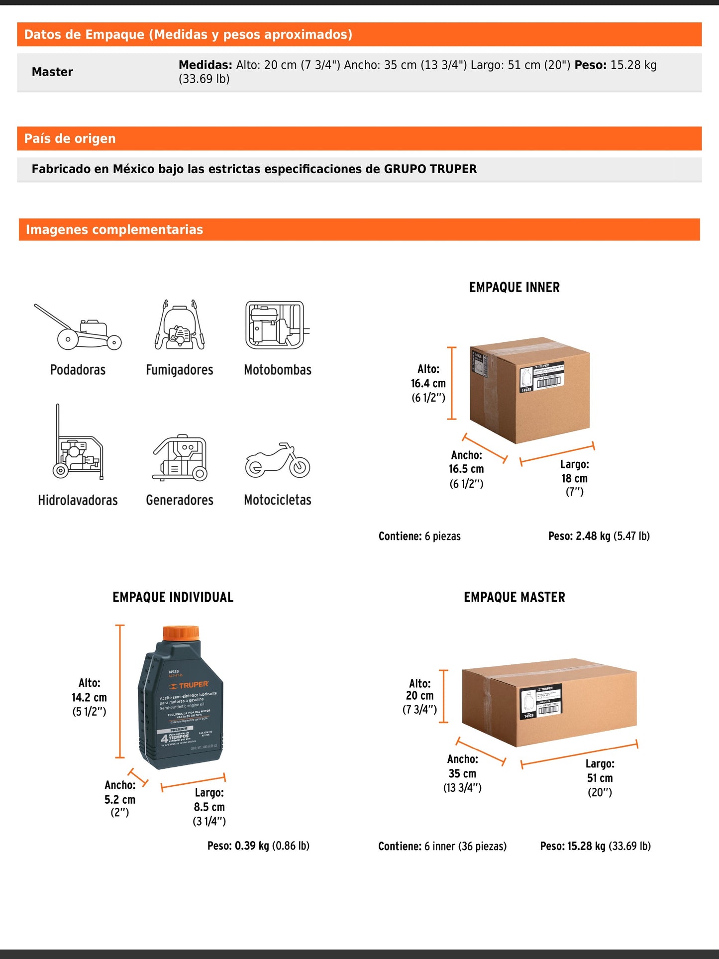 Aceite semi-sintético 4 tiempos de 400 ml SAE 10W-30