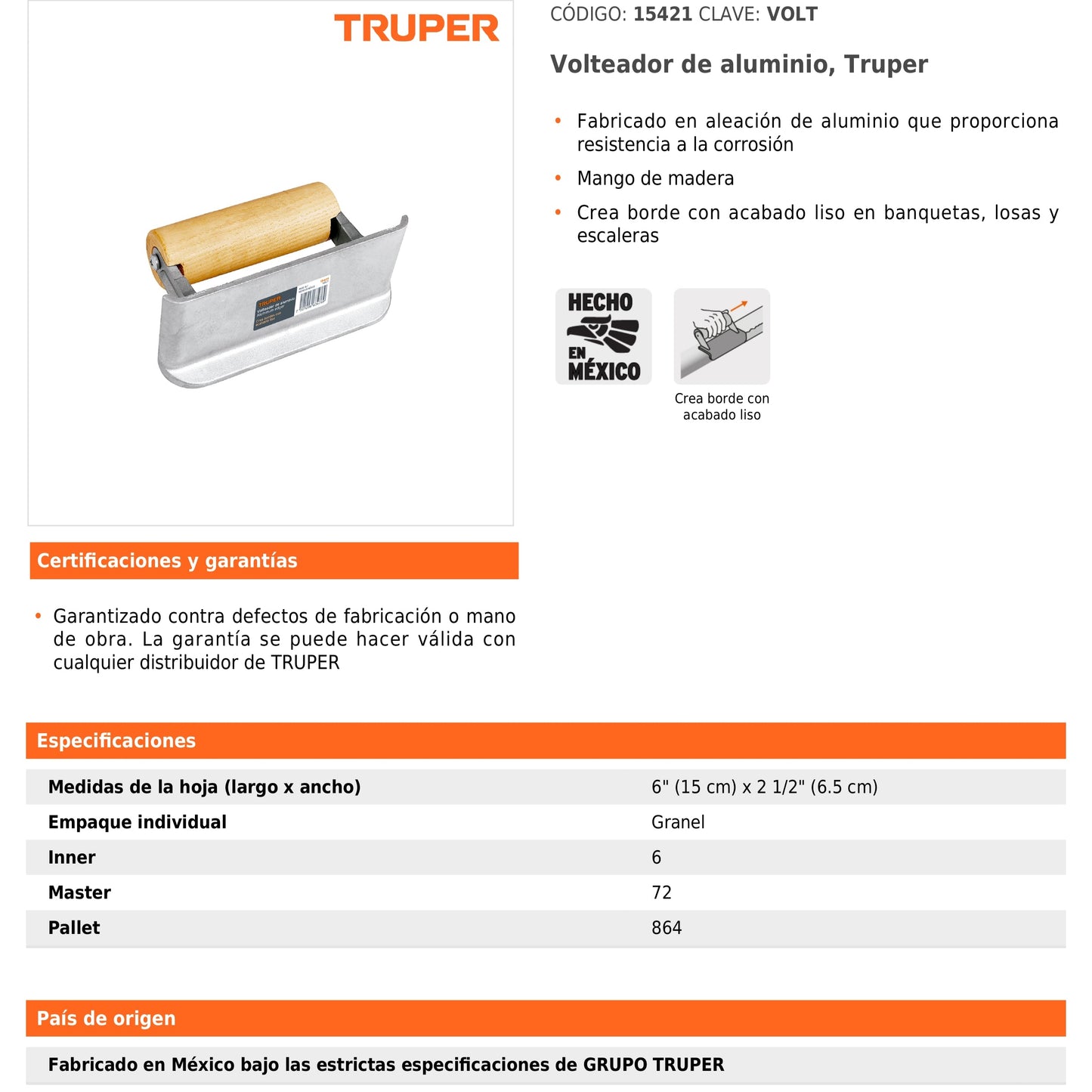 Volteador de Aluminio