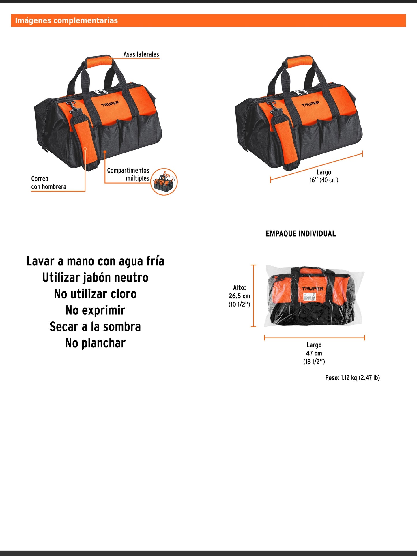 Maleta portaherramientas de 40 cm