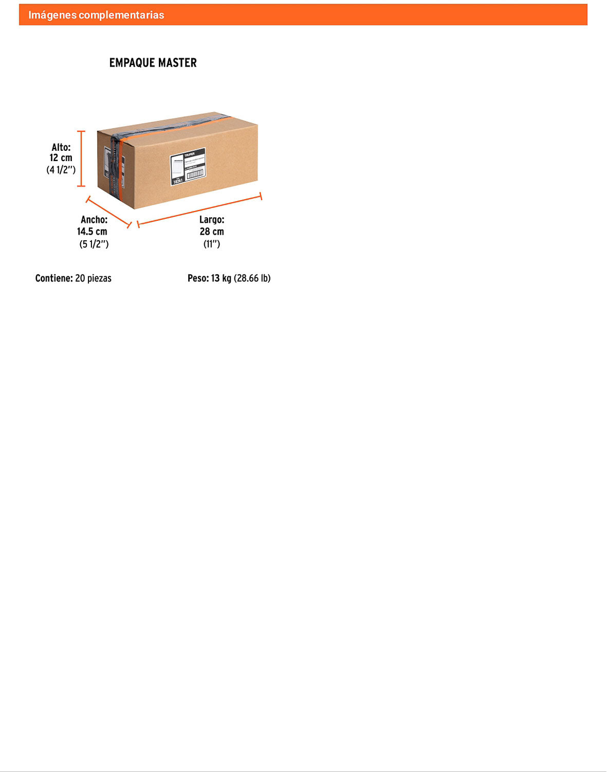 Caja 5000 clavos calibre 18 15 mm