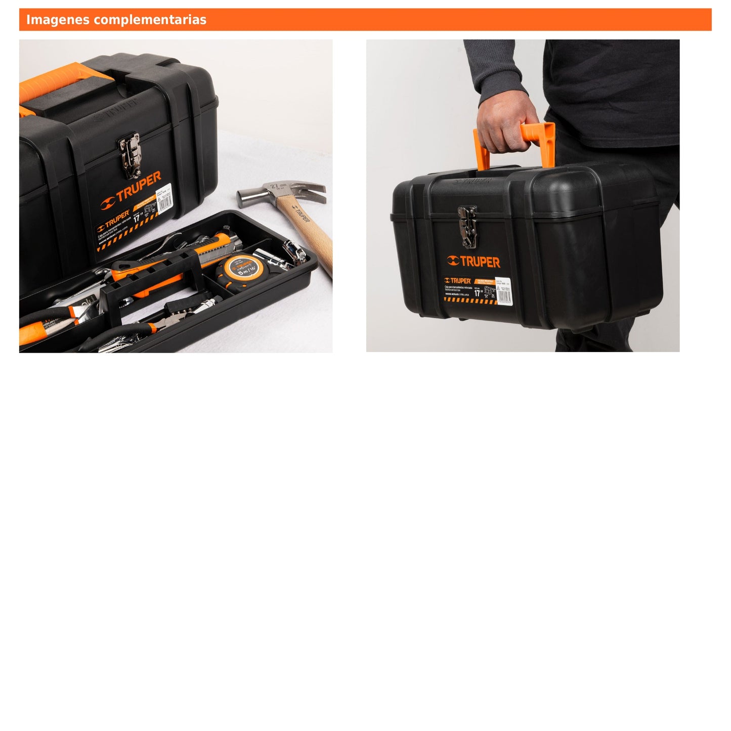 Caja para Herramienta de 17 Industrial con Broches Metálicos