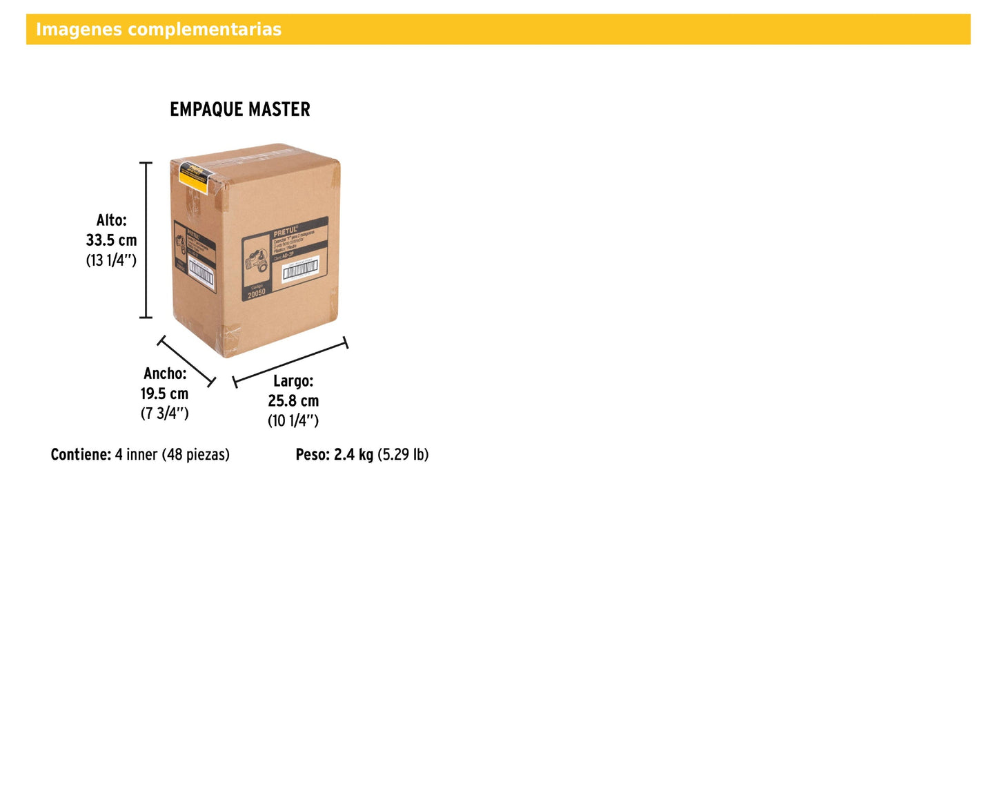 Conector en “Y” plástico de 3/4" para manguera