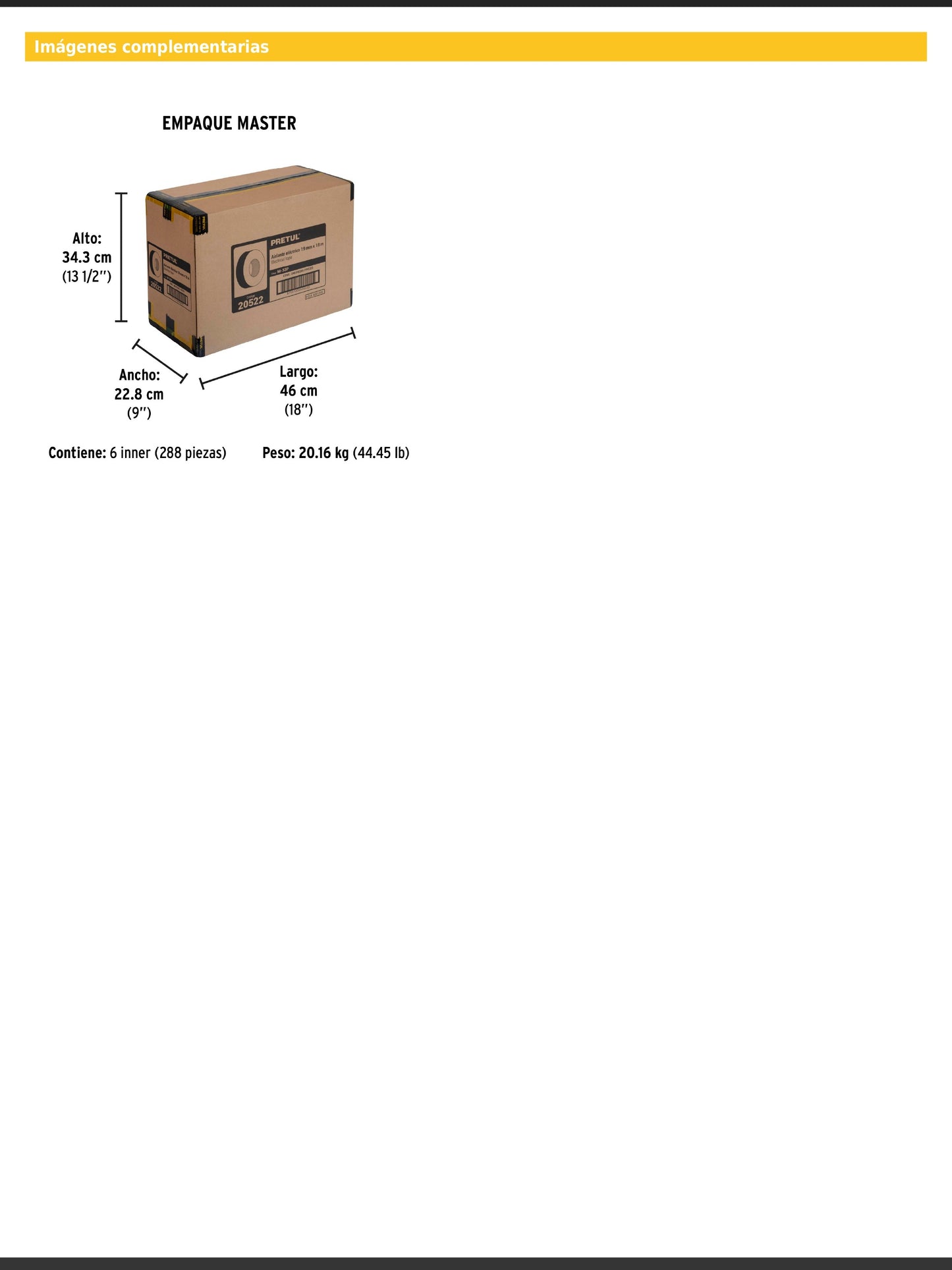 Cinta de aislar de 18 m x 19 mm negra