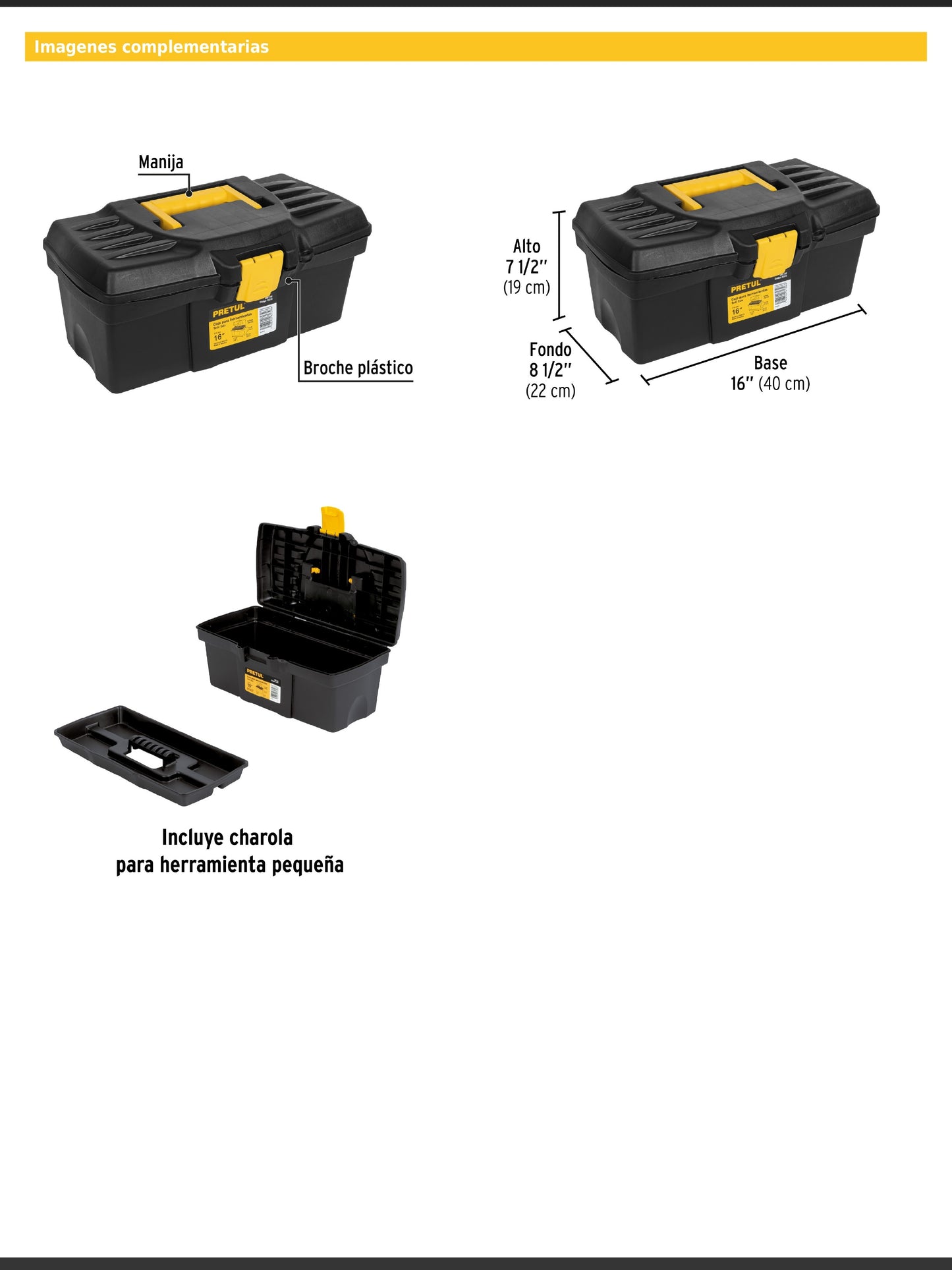 Caja para herramienta de 16"