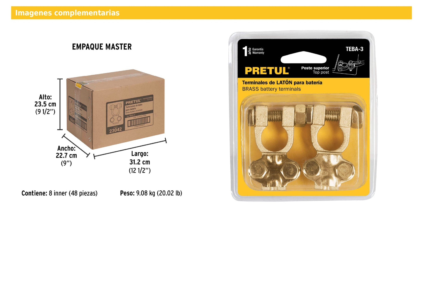 Terminal para batería SEIWA