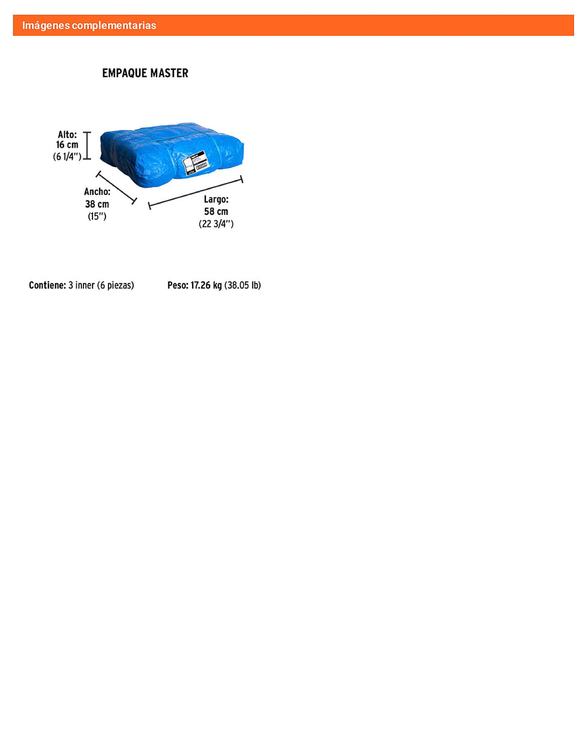 Lona Polietileno 4x6 m Azul 110g