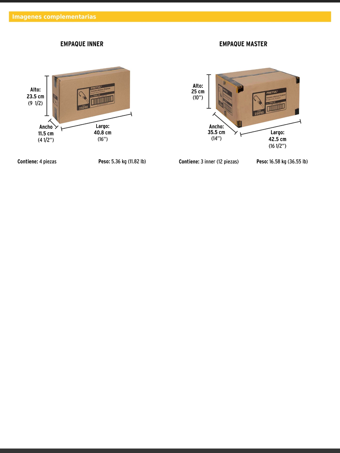 Juego de 20 tensores elásticos