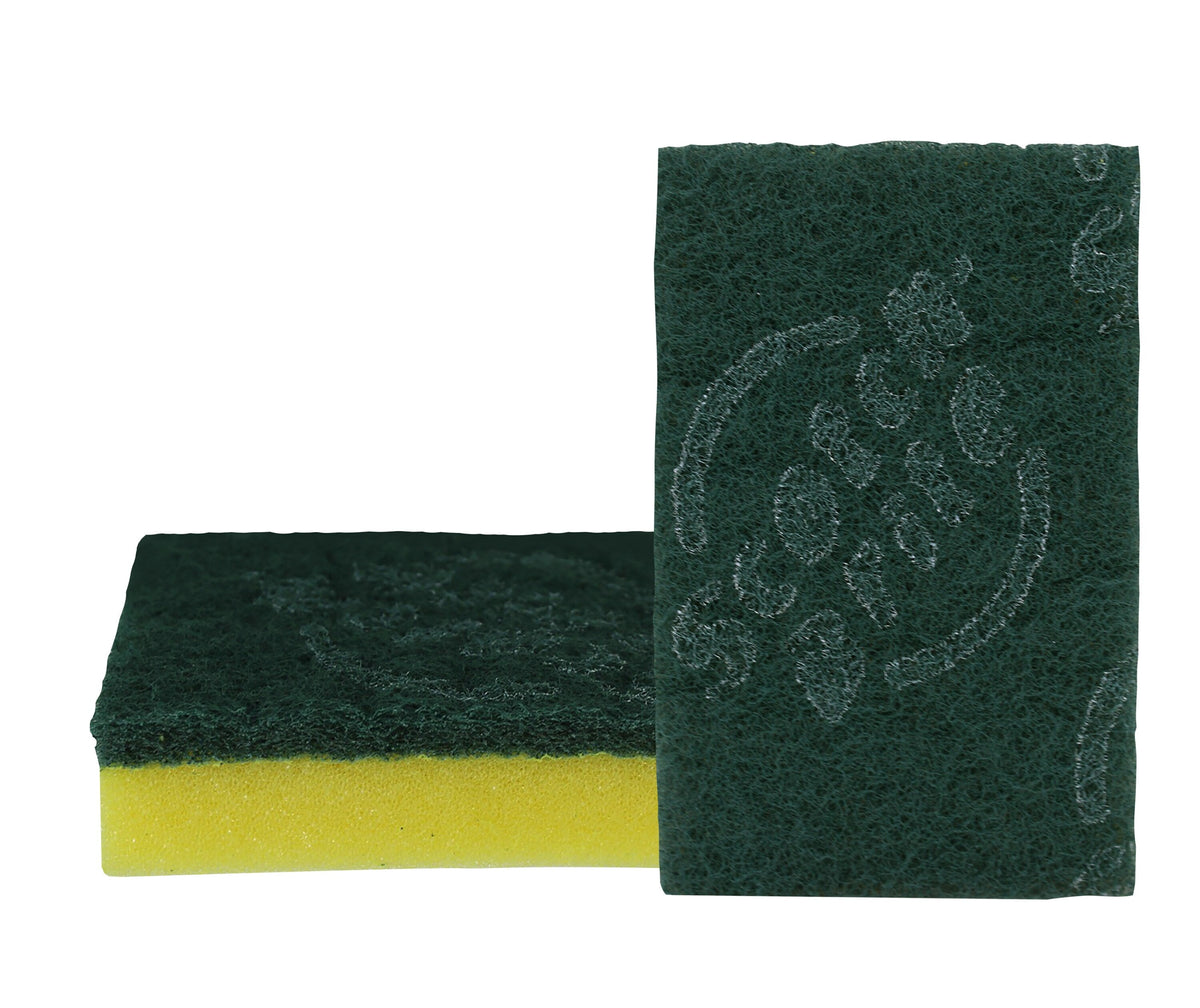 Esponja con Mascón Scotch-Brite Doble Uso Verde y Amarilla Caja de 12