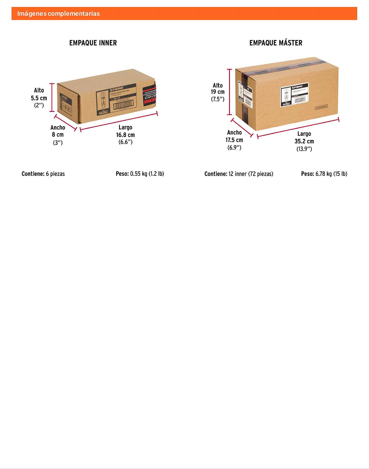 4 Taquetes Expansivos 1/4 pulg sin Tornillo