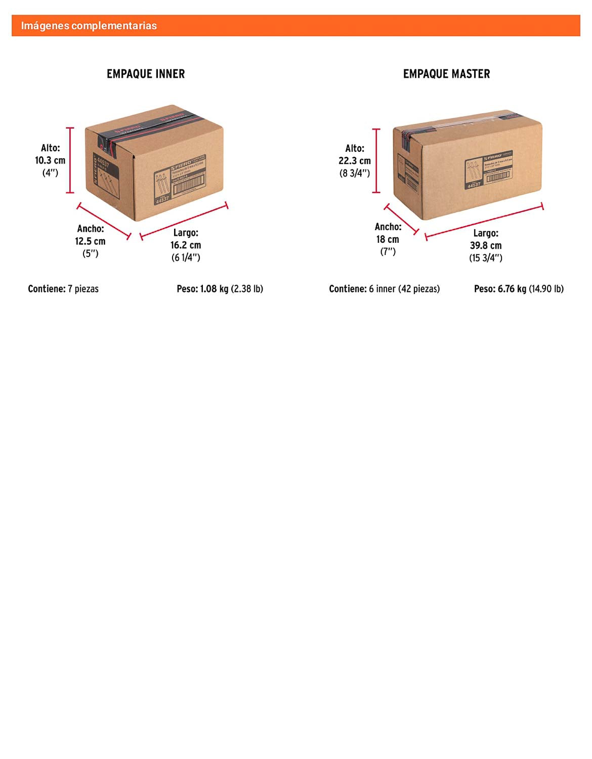 Remaches Aluminio 3/16 x 3/8 Bolsa 50pz