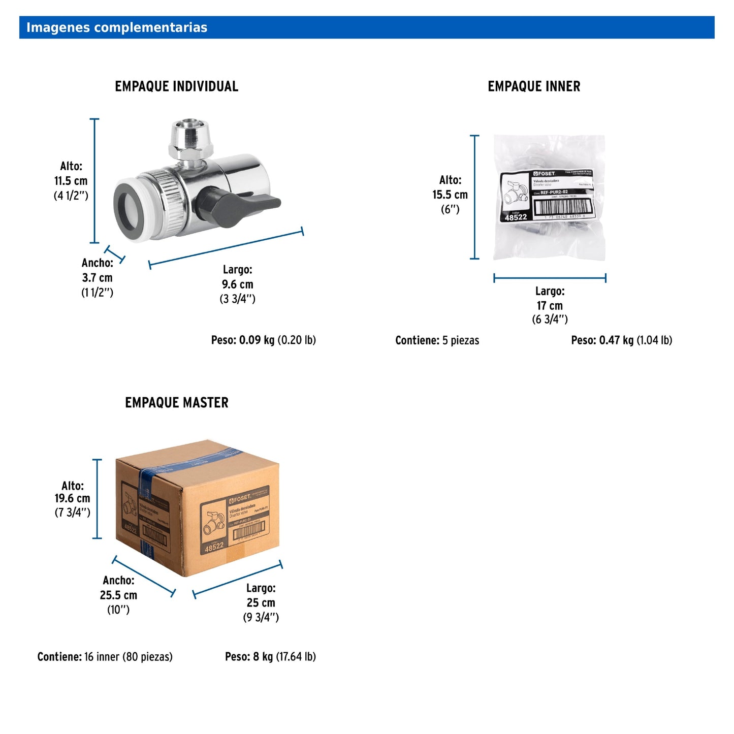 Adaptador de goma para filtro sobre tarja con conector de latón