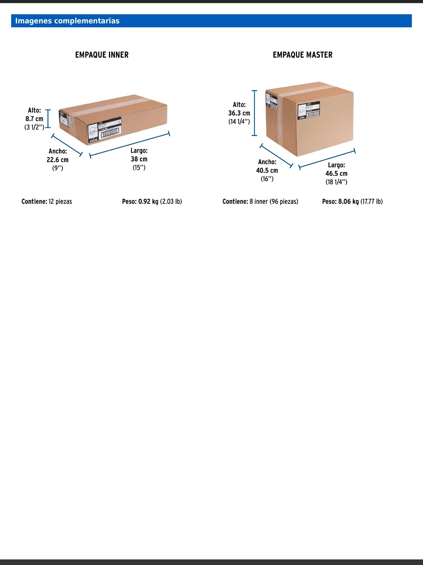 Sapo de PVC azul con cadena plástica de 2" para WC