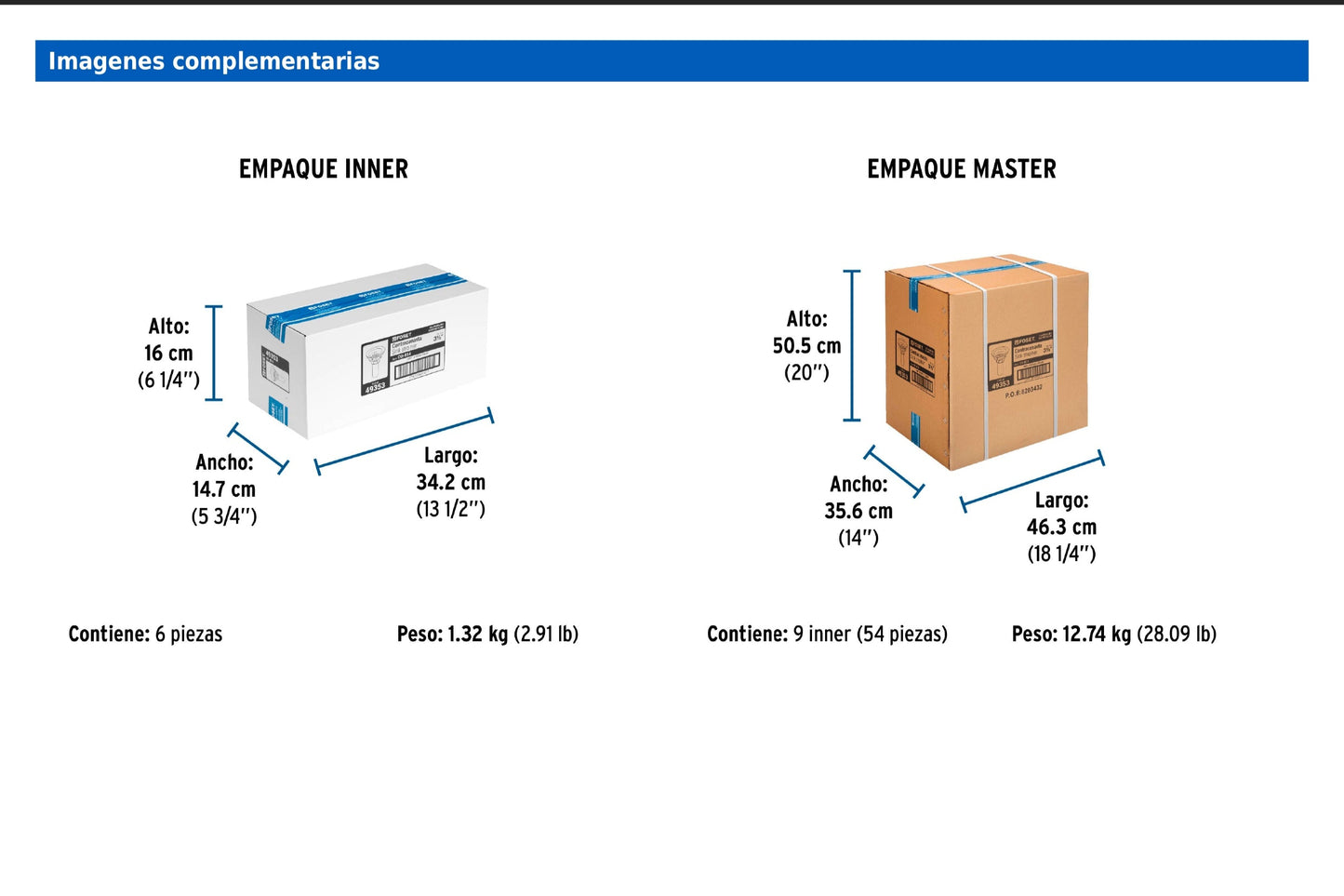 Contracanasta de 3 1/2" con tubo plástico y cuerpo de acero inoxidable