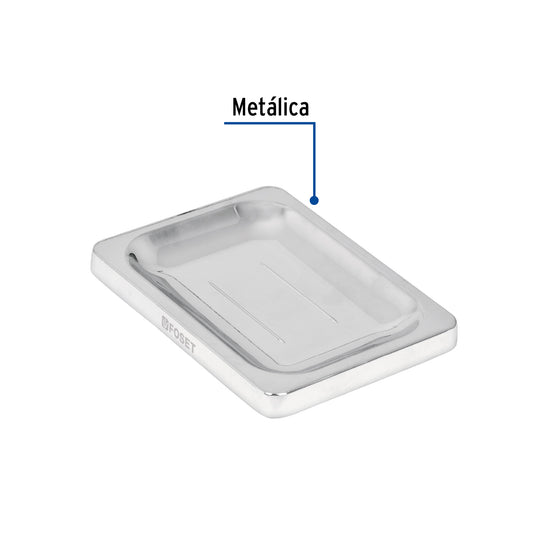 Jabonera metálica cromo