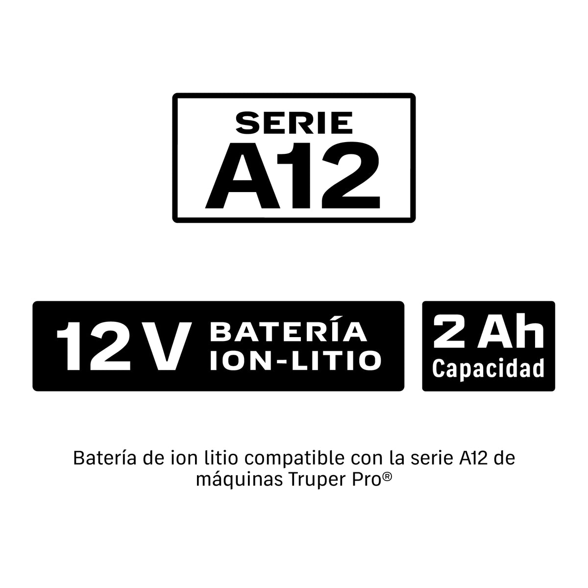 Batería ion litio, 12 V, 2 Ah, TRUPER PRO · vista 6