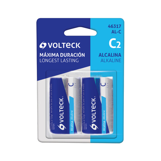 Blíster con 2 pilas alcalinas C · vista 2