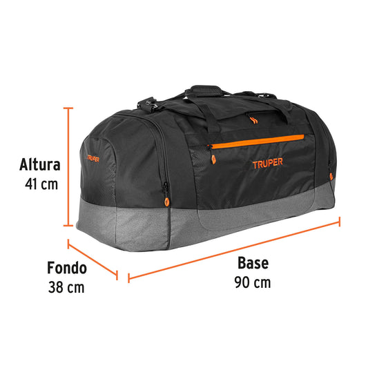 Maleta deportiva de 90 cm con correas ajustables