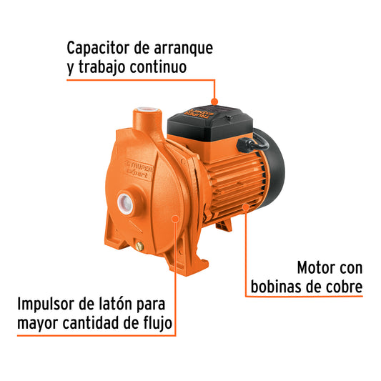 Bomba centrífuga de 1 1/2 HP modelo europeo