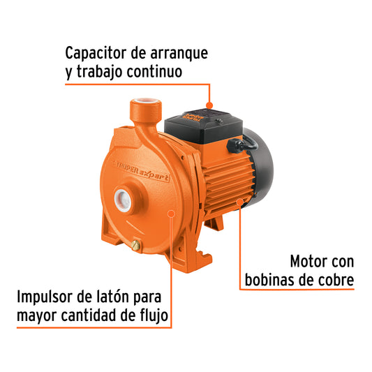 Bomba centrífuga de 1 HP modelo europeo