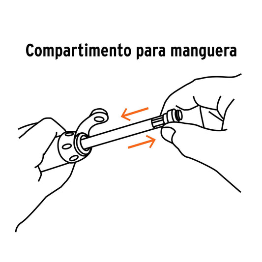 Mini bomba manual para bicicleta de aluminio con manguera reversible