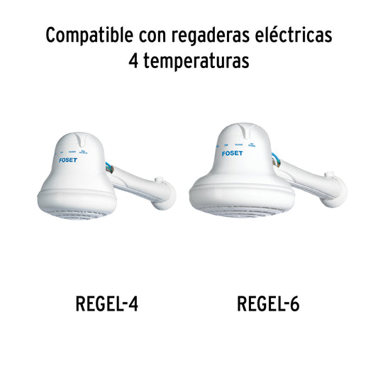 Brazo plástico para regadera eléctrica Foset REGEL-4 y REGEL-6