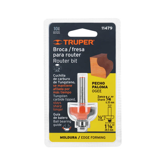 Broca para router pecho paloma 1-1/8"