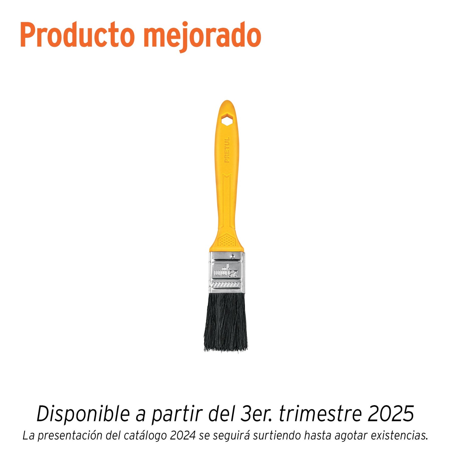 Brocha uso general de 1 pulgada con mango de plástico