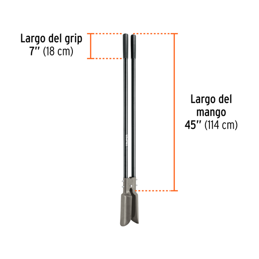 Cavador con mangos de acero de 45"
