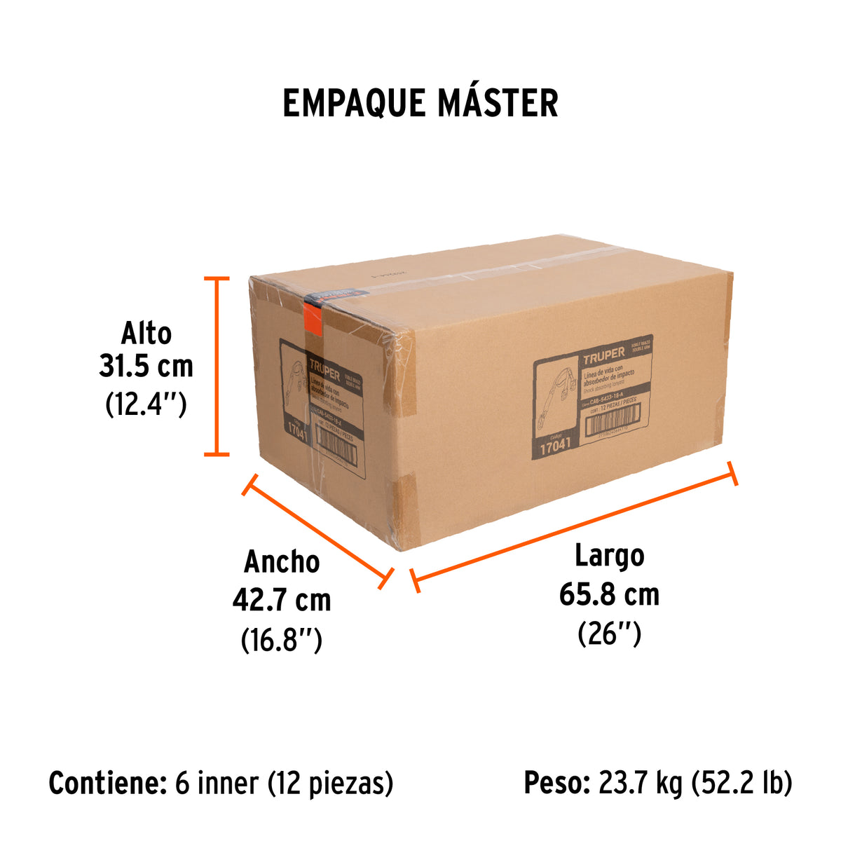 Línea de vida con absorbedor de impacto, doble brazo, ANSI · vista 6