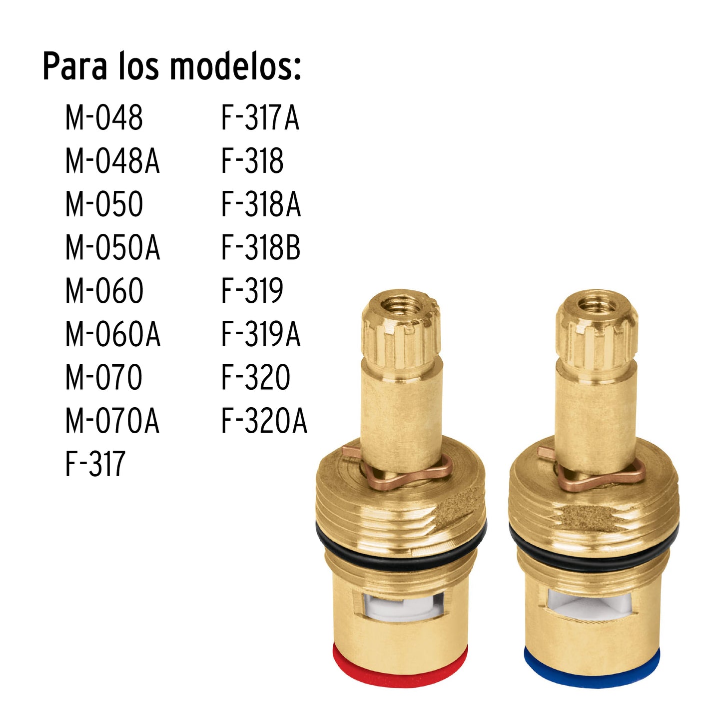 Bolsa con 2 cartuchos cerámicos para mezcladoras