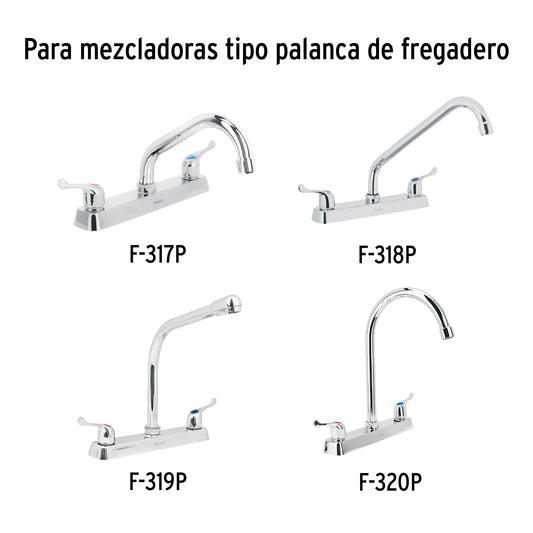 Bolsa con 2 cartuchos cerámicos para mezcladoras de palanca