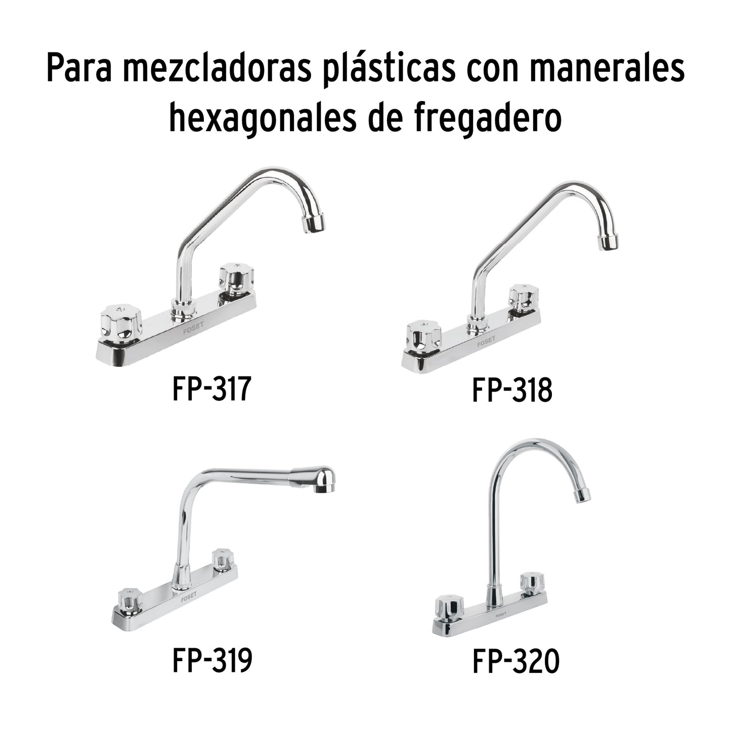Bolsa con 2 cartuchos cerámicos para mezcladoras plásticas