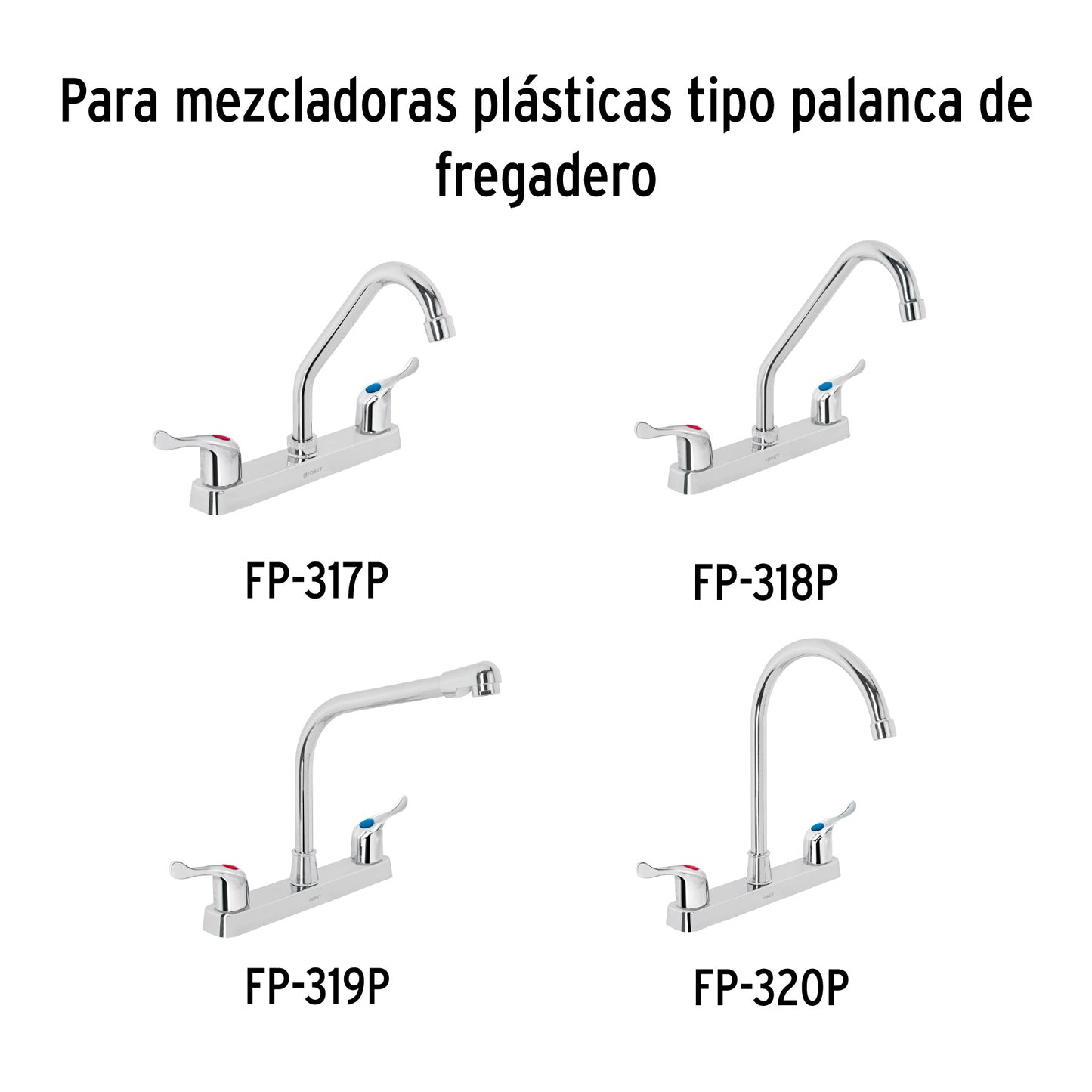 Bolsa con 2 cartuchos cerámicos para mezcladoras plásticas