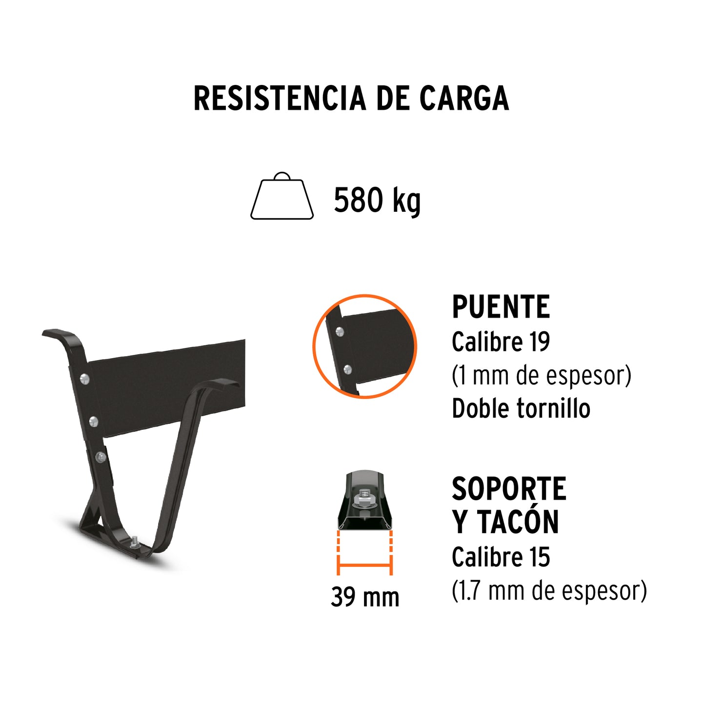 Carretilla Llanta Sólida de 4.5ft3