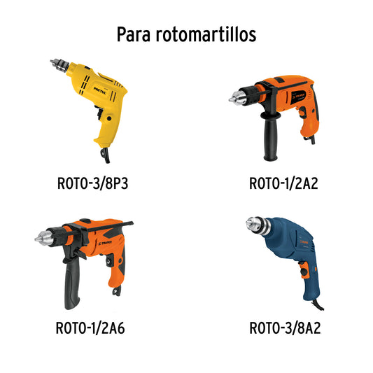 2 carbones p/rotomartillos y taladro Grupo3 - SKU 16581