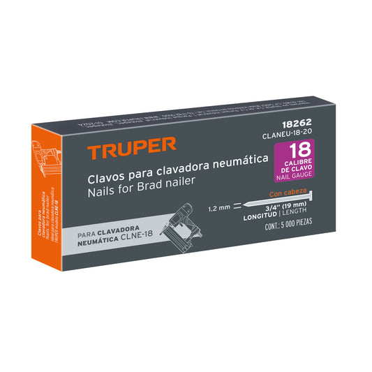 Caja 5000 clavos calibre 18 20 mm
