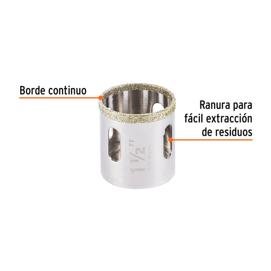 Brocasierra diamante 1-1/2" borde continuo · vista 2