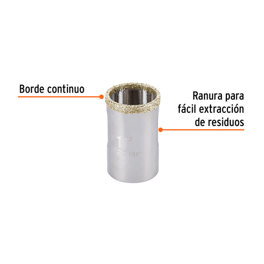 Brocasierra diamante 1" borde continuo · vista 2