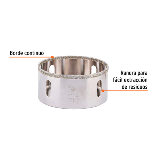 Brocasierra diamante 3-1/4" borde continuo · vista 2