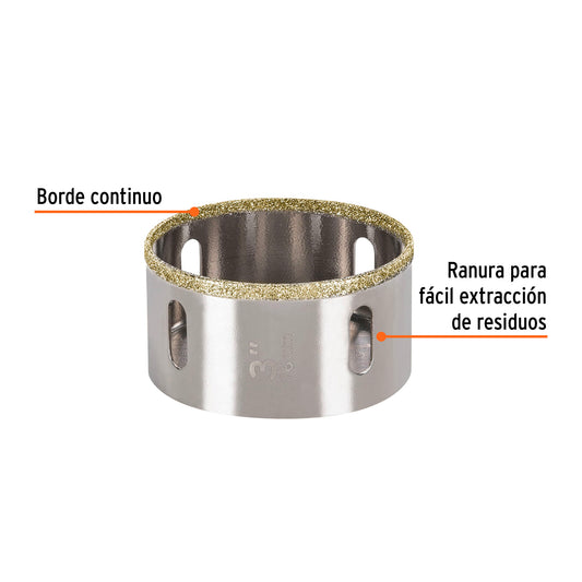 Brocasierra diamante 3" borde continuo · vista 2