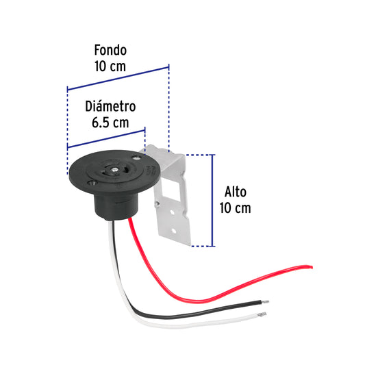 Base para fotocelda de montaje 1/2 vuelta con tensión de 110 – 220 V