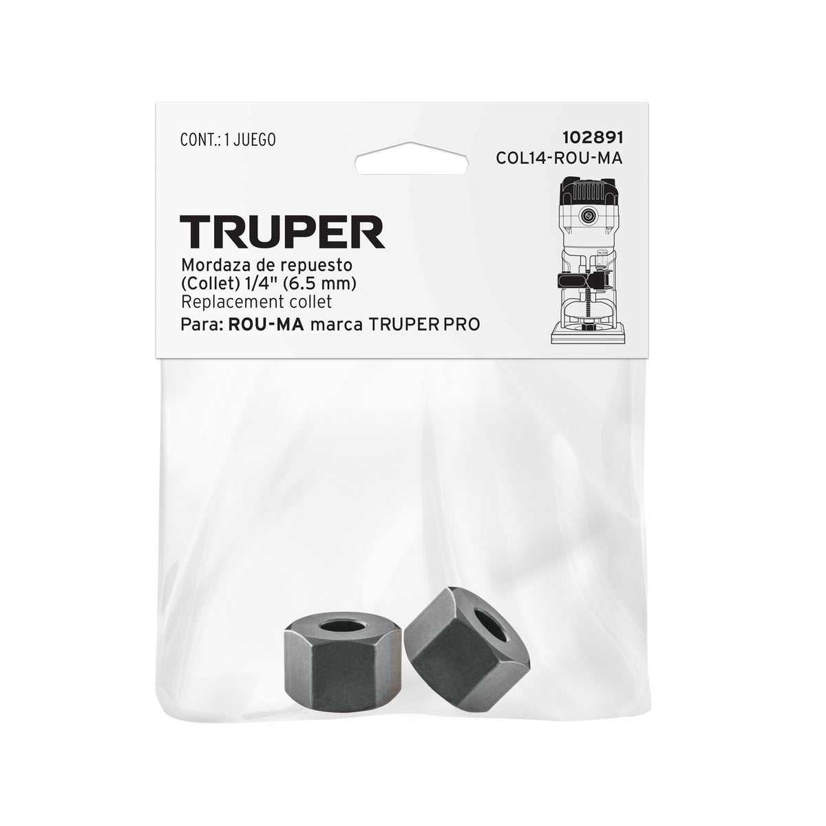 Collet de 1/4" para ROU-MA · vista 3